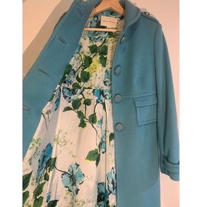 Blue button up jacket